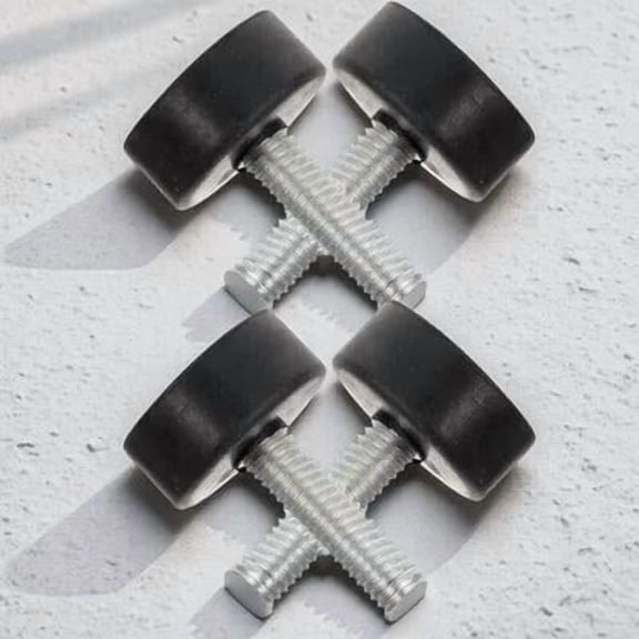 Mobestech Adjustable Rubber Furniture Levelers Heavy Duty Black for Furniture 4Pcs