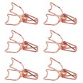 thumbnail image 3 of Paper Clamps, Binder Clips Strong Clamping Force Long Tail Clips  For Home Gold,Rose Gold, 3 of 8