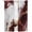 Red, variant on Marble Black Semi Sheer Window Curtains 72 Inches Long, Abstract Gold White Brick Stone Motif Rod Pocket Voile Silky Chiffon Curtain Light Filtering Drapes for Living Room, Kitchen, 52"x72", 2 Panels