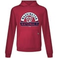 thumbnail image 2 of Men's Levelwear Red Washington Nationals Relay Banner Arch Pullover Hoodie, 2 of 3