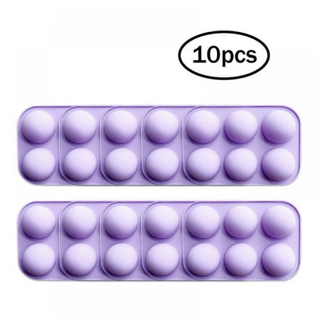 

6 Holes DIY Ball Sphere Mold Silicone Cake Chocolate Candy Mould Kitchen Baking Soap Jelly Mold for Making Hot Chocolate Bomb Cake Jelly Dome Mousse