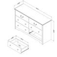 thumbnail image 5 of Rosebery Kids Contemporary 6 Drawer Dresser in Blueberry, 5 of 6