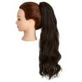 thumbnail image 1 of LELINTA Ponytail Extension Min Claw Clip 18" 24" Curly Synthetic Clip in Claw Ponytail Hair Extension Synthetic Hairpiece with a jaw/Claw Clip, 1 of 8