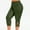 Army Green, variant on Capri Leggings for Women Summer,Capris for Women Casual Summer fashion,Women's Comfortable Cropped Leisure Time Pants Sweatpants Yoga Pants Green S