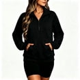 thumbnail image 3 of Asgosdo Women's Sweatshirts Zipper Long Sleeve Lapel Oversized Pullover Casual Fashion Lightweight Fall Tops, 3 of 5