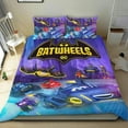 thumbnail image 1 of Batwheels Conjunto de sábanas temático, trío de piezas, cómodo y amigable con la piel, diseño único, regalo de decoración para el hogar para familiares, amigos y fans,135cm *200cm, 1 of 6