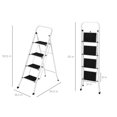Products 4Step Portable Folding Steel Ladder w/ Hand Rail