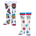 thumbnail image 2 of Cheech & Chong Weed Themed Socks, Fun Graphic Prints for Men Mix & Match 2 Pack, 2 of 7