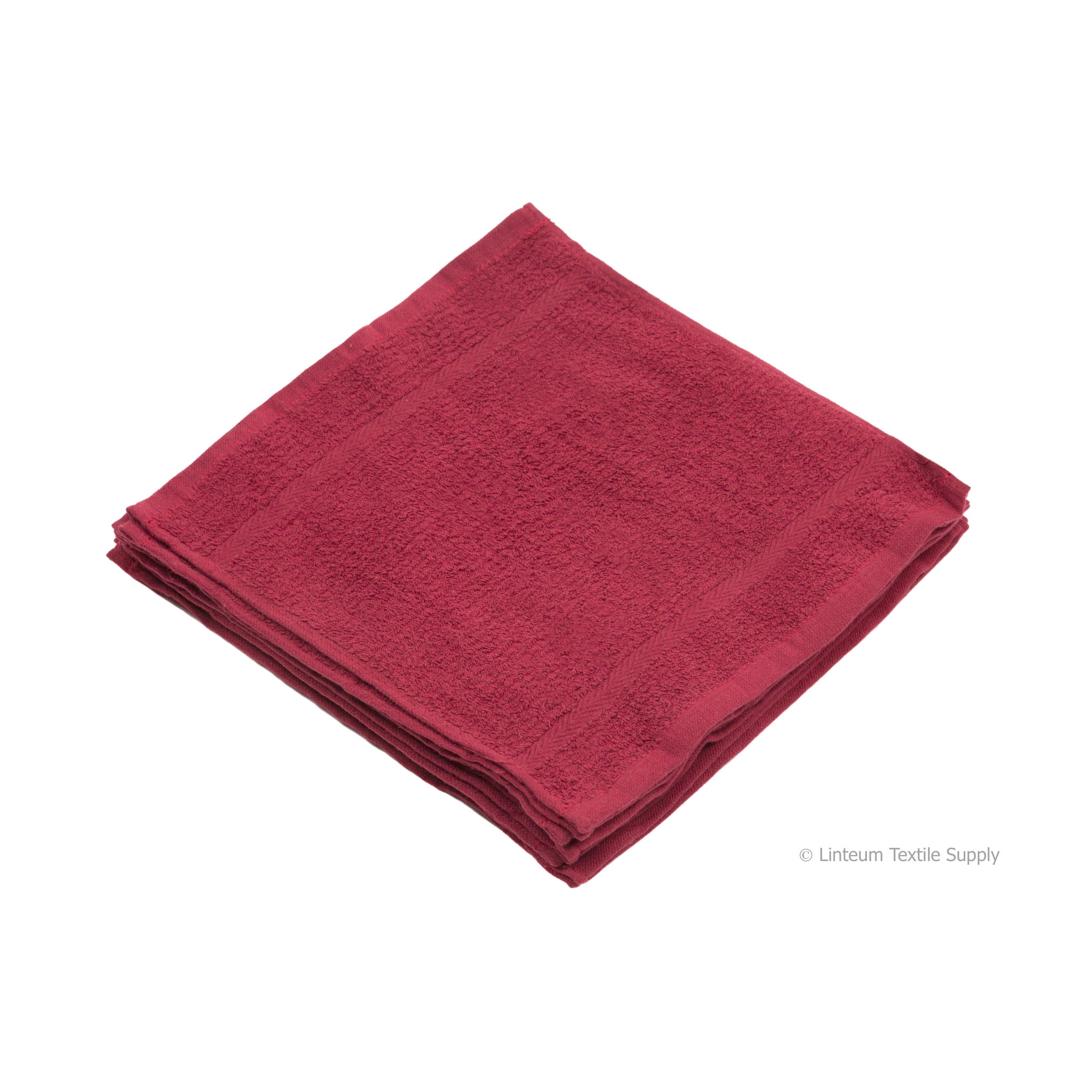 Linteum Textile 100% Soft Cotton 12-Pack, 12x12 in WASHCLOTHS Face Towels