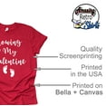 thumbnail image 4 of Growing My Valentine Valentines Day Pregnant Pregnancy Announcement Shirt (Small-Red), 4 of 6