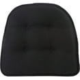 thumbnail image 3 of Klear Vu Omega Non-Slip Universal Chair Cushions For Dining Room Kitchen And Office Use U-Shaped Skid-Proof Seat Pad 15X16 Inches 2 Pack 03 Midnight Black, 3 of 5