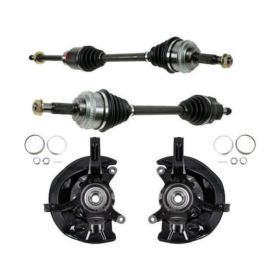 Axle and Suspension Knuckle Kit 4 Piece - Compatible with 1997 - 2001 Toyota Camry 2.2L 4-Cylinder 1998 1999 2000