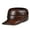 Brown 2, variant on New Men Spring/Winter Genuine Leather Black/Brown Flat Baseball Caps Male 54-62 Cm Customized Size Outdoor Golf Ha ,Fashion Design