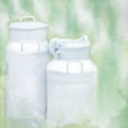 thumbnail image 2 of Allen, Kimberly 20x20 White Modern Wood Framed Museum Art Print Titled - Milk Cans, 2 of 4
