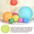thumbnail image 5 of 6Pcs 6"8"12" Light Green Paper Lanterns Decorative Round Hanging Ball Lantern, 5 of 7