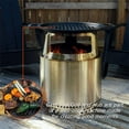 thumbnail image 2 of Solo Stove Bonfire Cast Iron Grill Cooking Bundle, Incl. Stainless steel Fire Pit + Stand, Cast Iron Grill & Stainless steel Hub for 8” Elevation, Weight: 43.2 lbs, height: 24.75, diameter: 18.75 in, 2 of 7