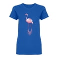 thumbnail image 1 of Pink Flamingo Watercolor Shaped T-Shirt Women -Image by Shutterstock, Female Small, 1 of 2