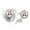 Argent, variante sur Pinces à Sucette Bébé Fille Pince à Sucette Bébé Initiale Silicone Mamelon Bling Nouveau-Né Sucette et Pinces avec Strass Pince à Sucette en Silicone