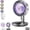 B, variant on New 3-in-1 USB Desk Fan with Colorful LED Light, Portable Colored LED Light 5-Speed Adjustment, Portable Rechargeable Collapsible Fan, Quiet Wall-Mounted Desk Fan for Bedroom Camping Dorm (A)