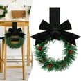 thumbnail image 2 of Gnwei Christmas Kitchen Cabinet Wreath Boxwood Garland with Ribbon Greenery Garland Hanging Wreaths for Cabinet Wall Window Door Fireplace Party Farmhouse Decor, 2 of 9