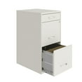 thumbnail image 4 of 18" Deep 3 Drawer Metal Organizer File Cabinet with Pencil Drawer, Pearl White, 4 of 4