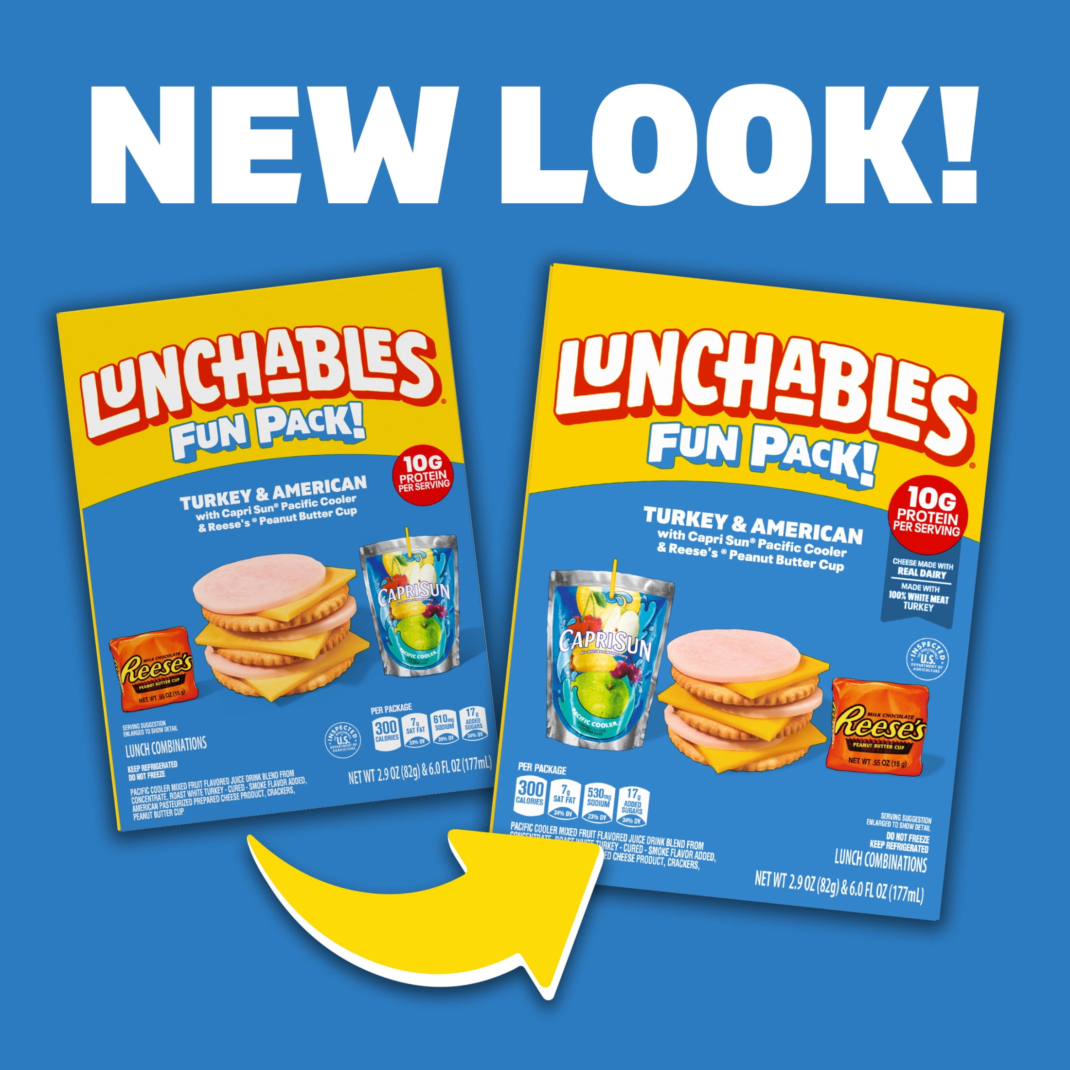 Lunchables Turkey & American with Capri Sun Pacific Cooler & Reese's Peanut Butter Cup Fun Pack, 2.9 oz & 6 fl oz Package