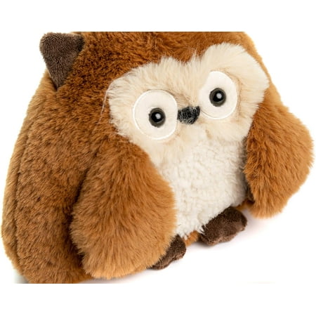 KIDS PREFERRED Sustain a-mals Hoot The Owl Stuffed Animal Plush, Made with Recycled Materials, 5 inches