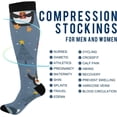 thumbnail image 4 of GZHJMY Cute Penguin 20-30mmHg Compression Socks for Men & Women, Knee High Stockings for Running, Sport, Hiking & Travel, 4 of 7