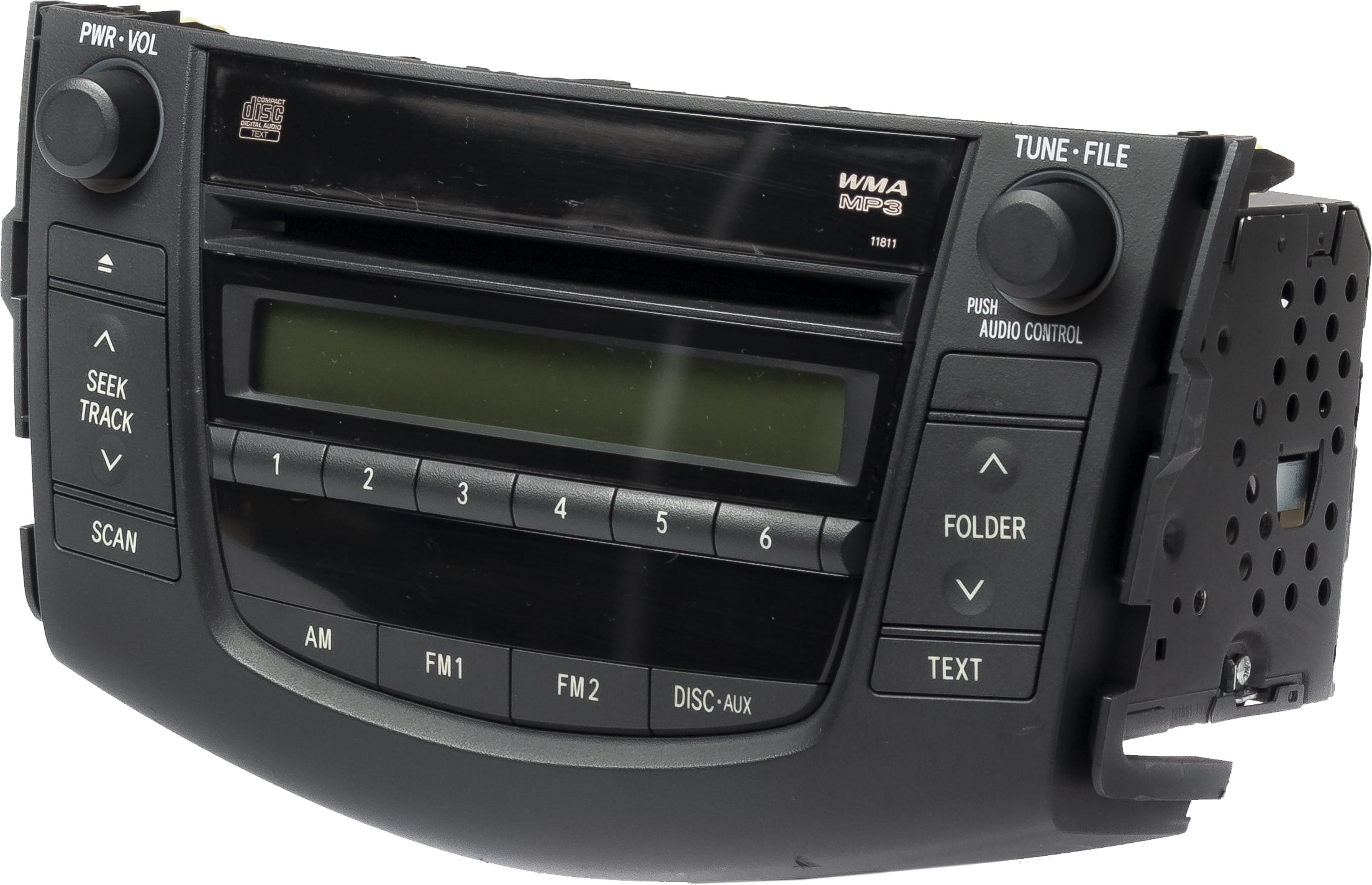 Restored 2006-08 Toyota RAV4 AMFM Radio Single Disc CD Player Code 86120-42160 Face 11811 (Refurbished)