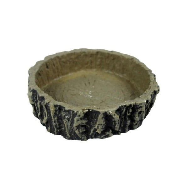 Pet Reptile Feeder Bowl Basin Resin Non-toxic Food Water Pot For Turtle Tortoise Lizard Crabs Feeding Tray