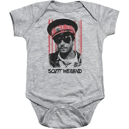 

Scott Weiland Black Hat Unisex Baby Snapsuit Athletic Heather SM (6 Mos)