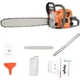 thumbnail image 7 of Floseru 58 CC 2-Cycle Top Handle Gas Powered Chainsaw 20 Inch Petrol Handheld Cordless Chain Saw for Tree Wood Cutting, 7 of 7