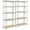 Silver, variant on Alden Design 5-Tier Boltless & Adjustable Steel Storage Shelf Unit, Black