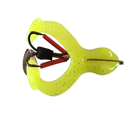 LIVEST Fishing Tackle Bait Artificial Frog Soft Lure Crankbait with Metal Sequin Hook