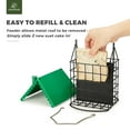 thumbnail image 5 of Kingsyard Double Suet Feeder, All Metal, Outdoor Hanging Cage Bird Feeder for Wild Bird, Green, 5 of 8