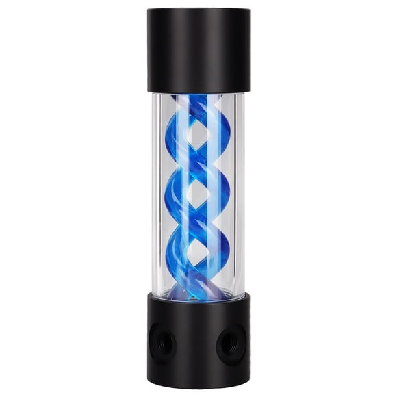 Depósito de refrigeración por agua para computadora, depósito de refrigeración por agua Kit de tanque de refrigeración por agua de depósito para PC de 200 mm/7,9 pulgadas Parte superior de la línea