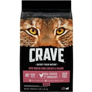 Crave Indoor Adult Cat Food Chicken & Salmon -- 4 Lbs
