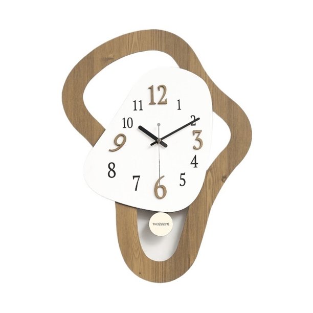 Reloj de pared digital de cuarzo de 36 x 48 cm, moderno, for decoración de interiores y cocinas (negro)