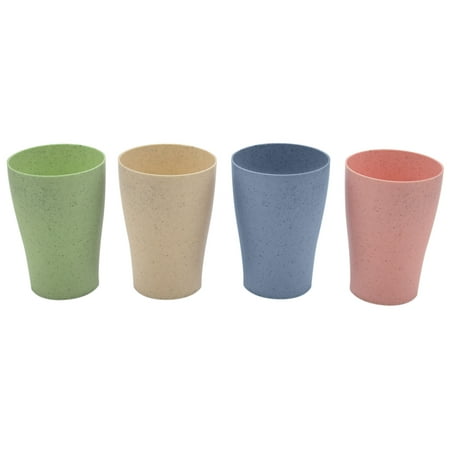 

Synpinya Eco Friendly Healthy Wheat Straw Biodegradable Mug Cup for Water Coffee Milk Juice Tea (4pcs )
