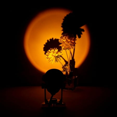 

90 Degrees Rotating Rainbow Lamp Family Party Living Room Bedroom Decoration Sunset Night Light