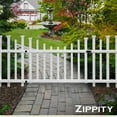 thumbnail image 3 of Zippity Outdoor Products Washington Vinyl No-Dig Gate Kit w/ Fence Wings (30in H x 60 1/2in W), 3 of 9