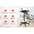 thumbnail image 7 of K-Salon Rolling Tray Cart, Height-Adjustable Hair Extension Cart for Hair Stylist with Magnetic Bowls & Large Tray Tool Organizer for Salon Professionals, 7 of 7