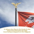 thumbnail image 2 of Flag Pole Eagle Topper Ornament Eagle Eagle Finial Flag Pole Eagle adornamiento, 2 of 4