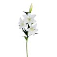 thumbnail image 1 of Vickerman 36 Pieds' Nénuphar Artificiel Toucher Réel en Blanc (Ensemble de 2), 1 of 3