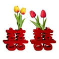 thumbnail image 3 of WINDLAND Double Happiness Character Ornament Chinese Wedding Happiness Character Decoration with Artificial Flower for Wedding, 3 of 12
