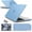 Airy Blue, variant on IBENZER Compatible with 2025 2024 2023 2022 MacBook Air 13 inch case M4 A3240 M3 A3113 M2 A2681, Hard Shell Case & Keyboard Cover & Screen Film & Type-C Adapter for Mac Air 13.6, Star Black