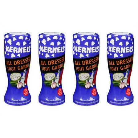 Kernels Popcorn Seasoning All Dressed, 110g (4 Pack) (Imported from Canada)