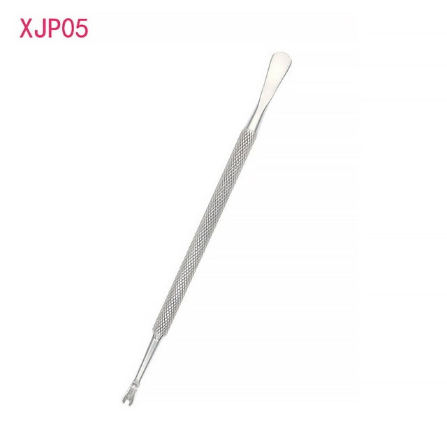 Tondeuse à Manucure en Acier Inoxydable, Outil de Décapant de Vernis à Ongles à Double Extrémité, XJP05