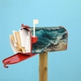thumbnail image 6 of Rateoe Blue Ocean Waves Printed Mailbox Covers - Easy to Install Fall, Winter, Spring, Summer Mailbox Cover - Weather and UV-Resistant Mailbox Decor - Mailbox Magnetic Covers-21x18 in, 6 of 8