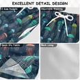 thumbnail image 2 of FORMRS Boys Swim Trunks Quick Dry Mesh Lining Beach Boardshorts, Sizes XS-XL, Green Jellyfish Pattern, 2 of 7